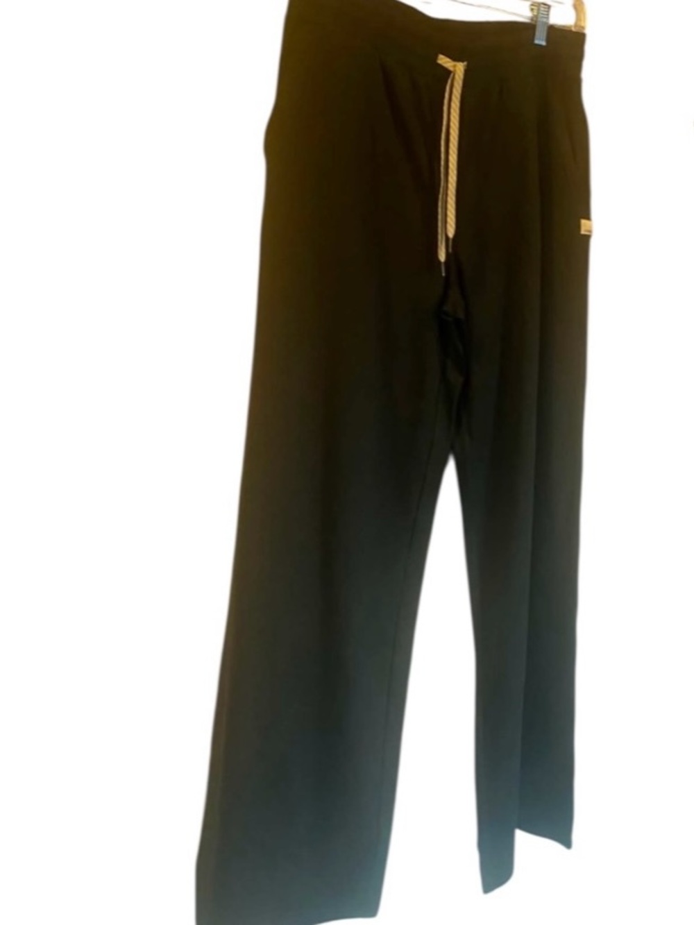 NWT Vuori Halo Essential Wide-leg and crop top Set BLACK HEATHER  Size M - Picture 2 of 6